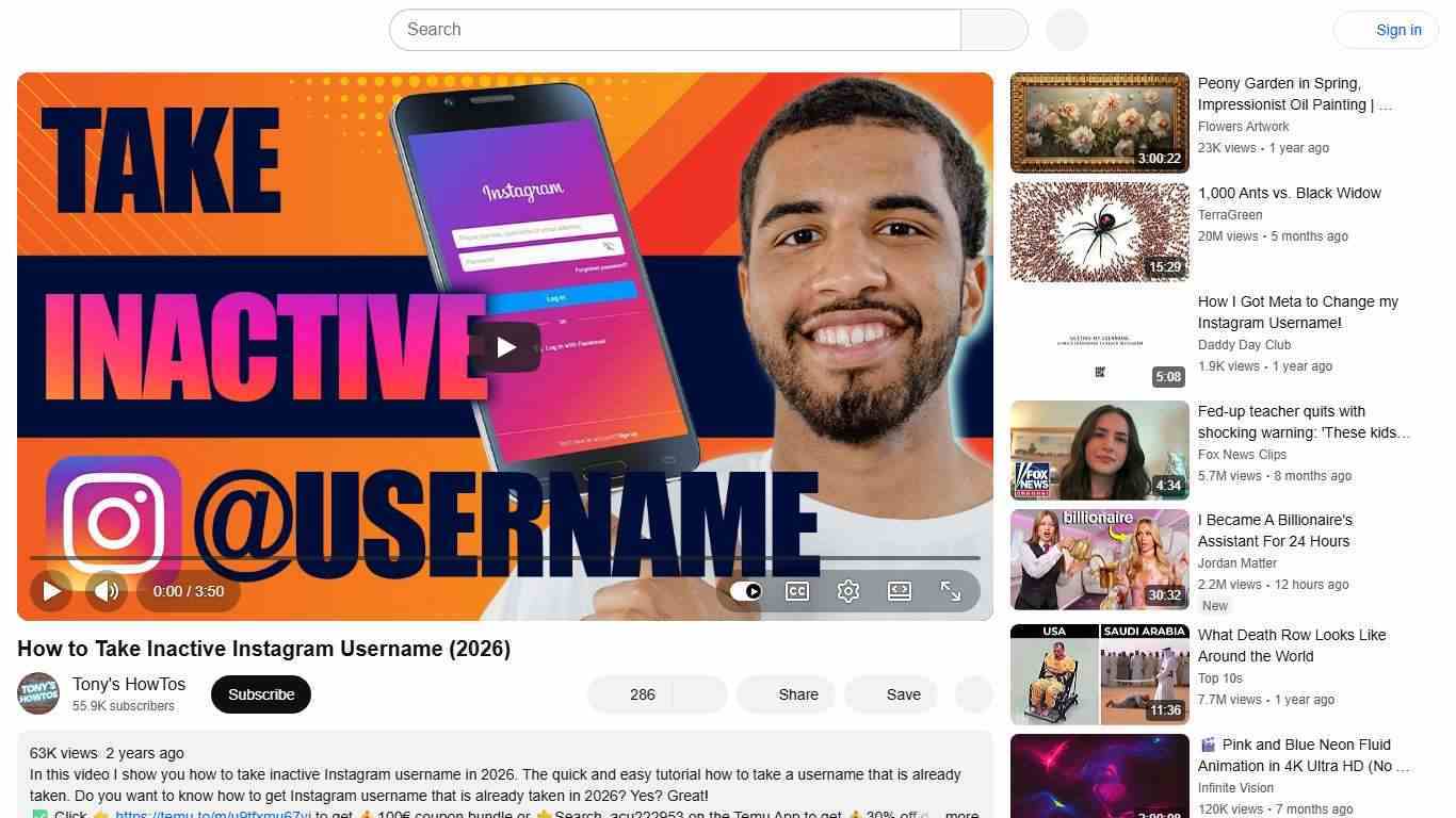 How to Take Inactive Instagram Username (2026) - YouTube